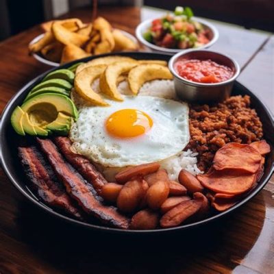 Bandeja Paisa! A Symphony of Savory Meats and a Tapestry of Traditional Colombian Flavors